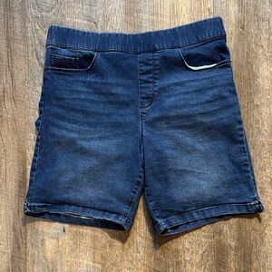 DKNY Women's Dark Blue Denim Jean Shorts